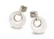 BOCCIA Ohrstecker Titan Keramik weiß  0588-01