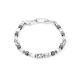 Coeur de Lion Armband unisex Cubes & Chain weiß   0902/30-1400