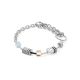 Coeur de Lion Armband Iconic Precious Chain grau/beige  3040/30-1210