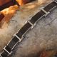 HOLZKERN Armband  Acapella Kollektion/ Leadwood/Silber