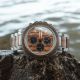 HOLZKERN Chronograph Solar Key West / Sundown Kollektion Walnuss/ Zebrano